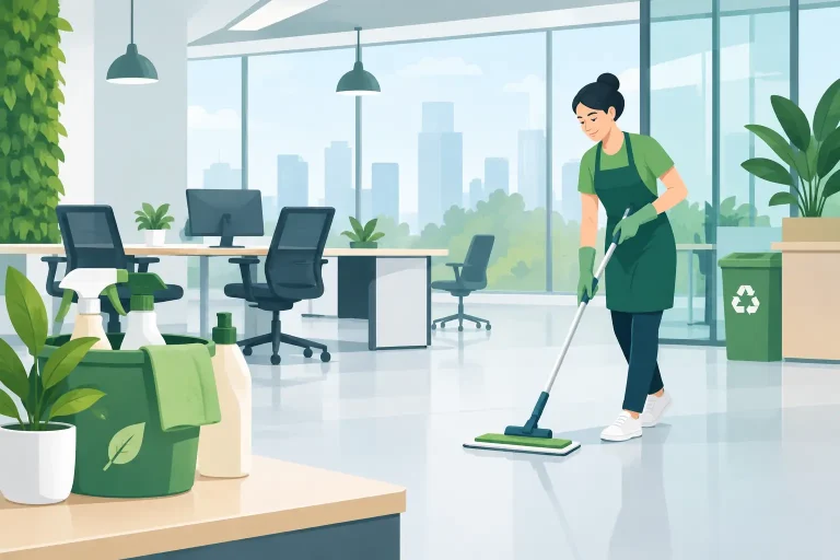 Tendencias de limpieza sostenible en oficinas