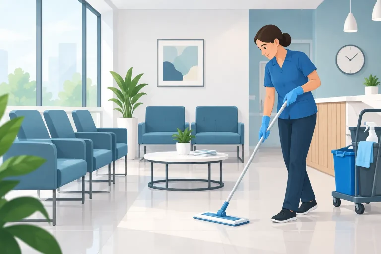 &iquest;Qu&eacute; frecuencia requiere una sala de espera limpia?